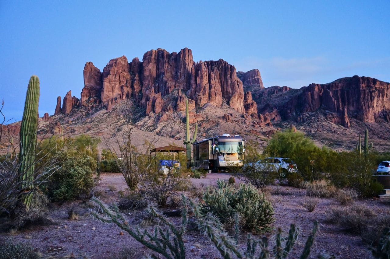Go RVing Around Lost Dutchman State - RV Camping Lost Dutchman State Park 