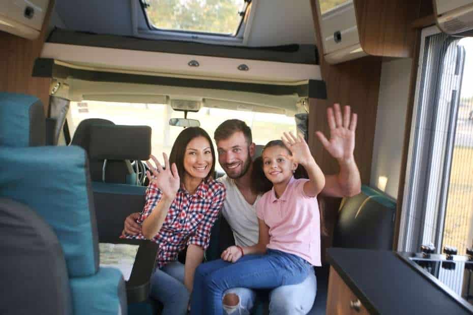 Family renting an RV for a month