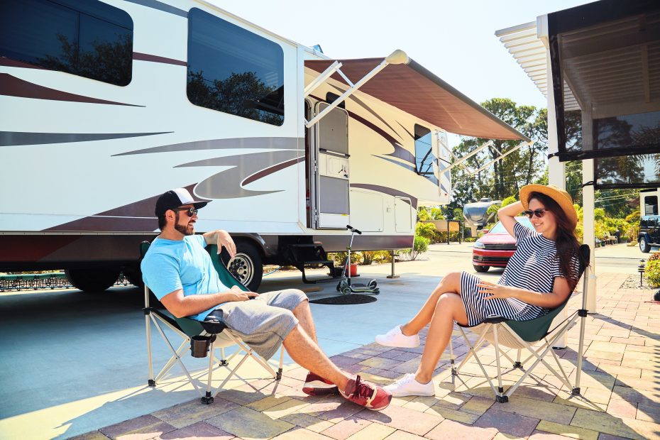 urban camping in an rv