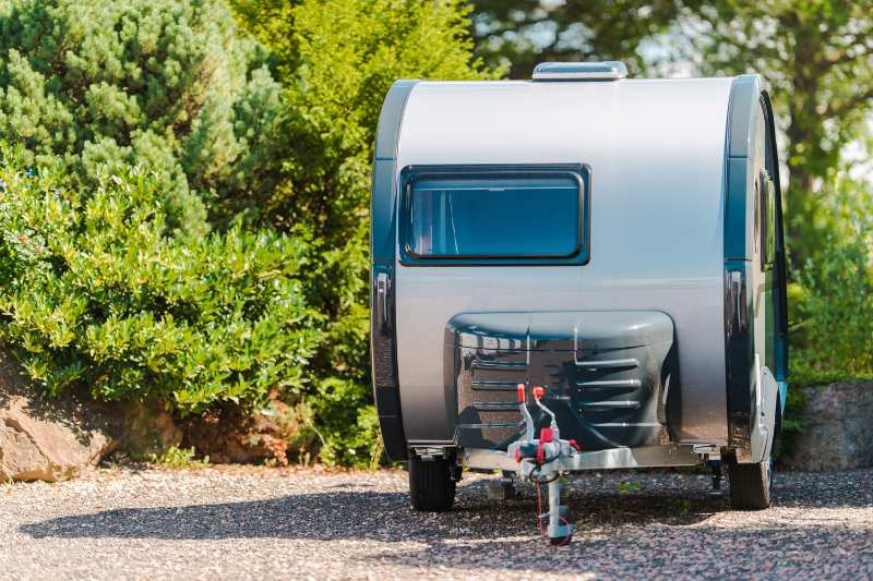 rv camper trailer at RV park