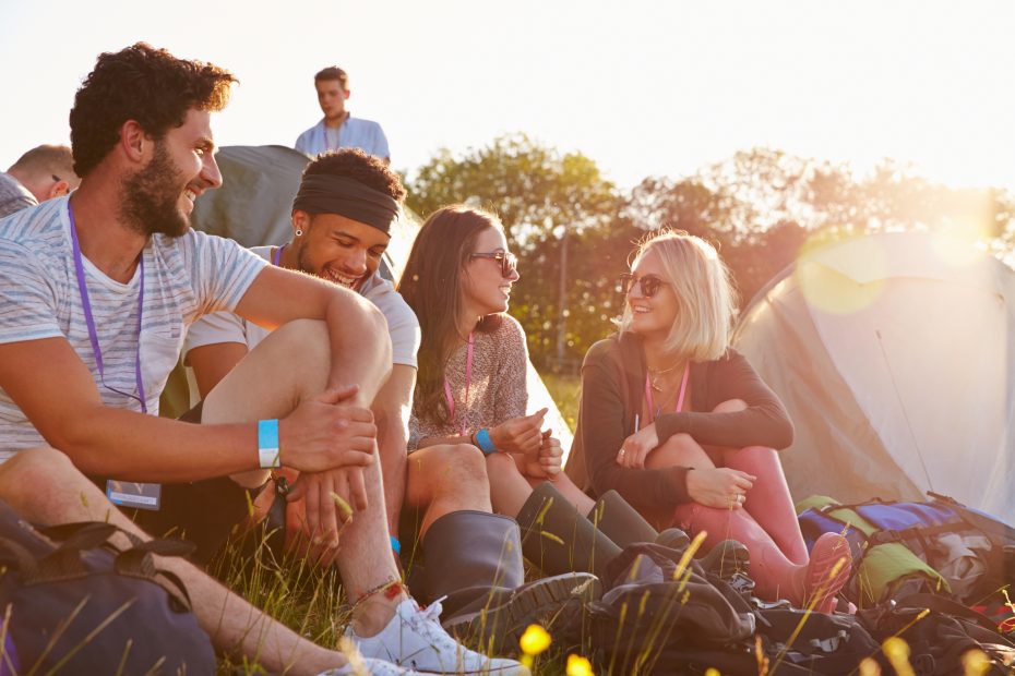 friends camping at Beyond Wonderland