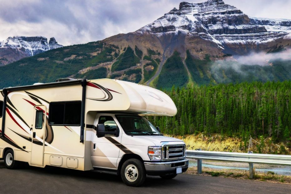 Best Entry Level Class A RVs in 2024 RV next to mountain