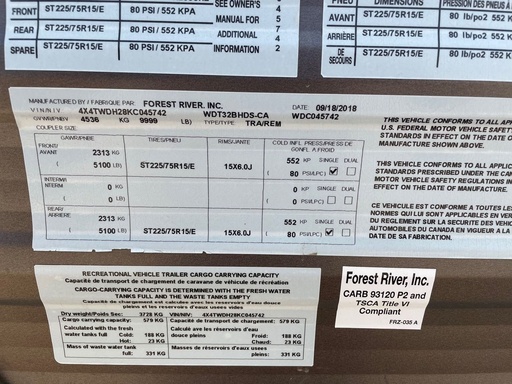 2019 Forest River WILDWOOD Travel Trailer for rent in Yucaipa, CA