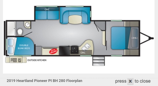 2019 Heartland Pioneer BH280 Travel Trailer for rent in Bristol, TN