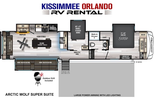 2020 Forest River Arctic Wolf Super-Suite Fifth Wheel for rent in Orlando, FL