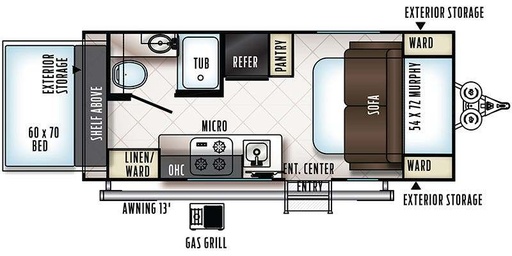 2019 Rockwood GeoPro Hybrid G17PR Travel Trailer for rent in Cumby, TX