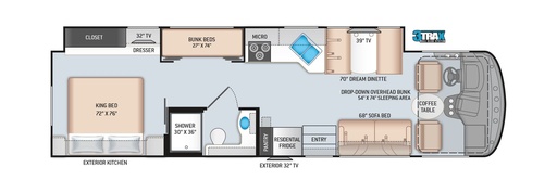 2022 Thor Motor Coach Windsport - 34J Class A Motorhome for rent in San Antonio, TX
