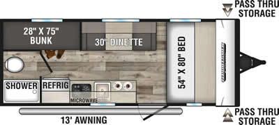 2020 Kz 19BH Travel Trailer for rent in Novi, MI