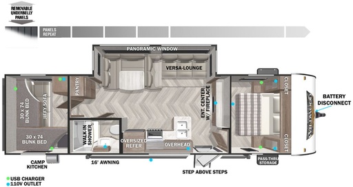 2022 Forest River WILDWOOD 273QB Travel Trailer for rent in Rockford, MI