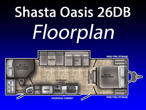 2021 Shasta Oasis 26DB Travel Trailer for rent in Jacksonville, FL