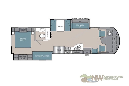 2019 Coachmen Mirada 34BH Class A Motorhome for rent in Lynnwood, WA