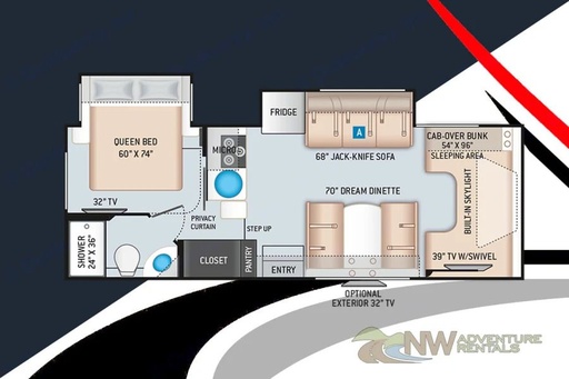 2021 Thor QUANTUM LH26 Class C Motorhome for rent in Lynnwood, WA