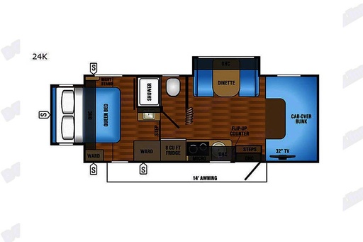 2018 Jayco MELBOURNE 24K Class C Motorhome for rent in Spokane Valley, WA
