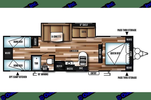2017 Forest River WILDWOOD T282Q Travel Trailer for rent in Spokane Valley, WA