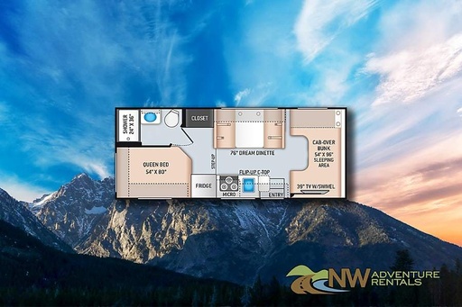 2022 Thor FREEDOM ELITE 22HE Class C Motorhome for rent in Vancouver, WA