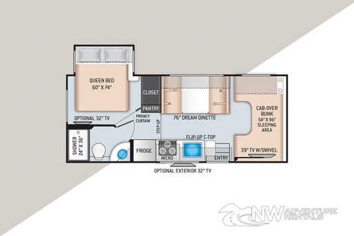 2020 Thor Four Winds 22B Class C Motorhome for rent in Vancouver, WA