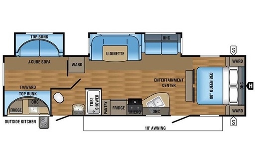 2017 Jayco 32BHDS Travel Trailer for rent in Seymour, IN