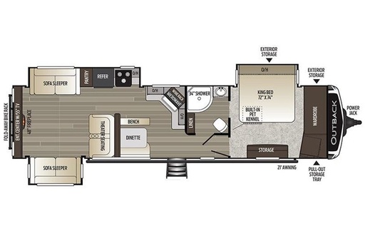2020 Keystone Outback 314RD Travel Trailer for rent in Seymour, IN
