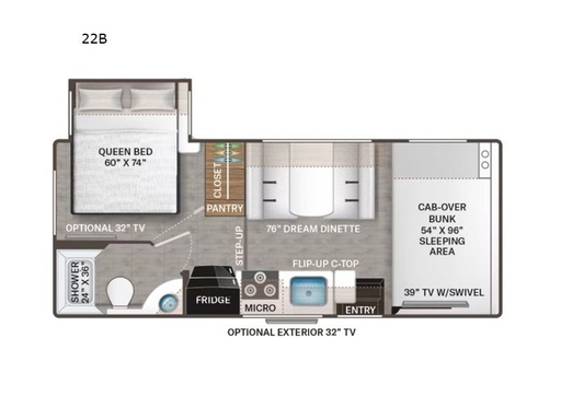 2023 Thor Motor Coach Four Winds 22B Class C Motorhome for rent in Beacon Falls, CT