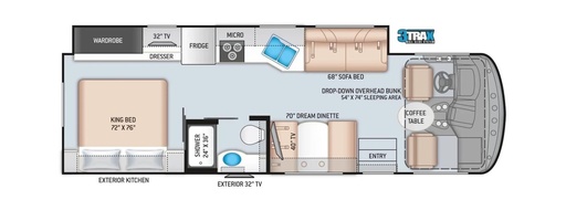 2020 Thor Hurricane Class A Motorhome for rent in Indio, CA