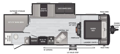 2022 Keystone Rv Hideout 272BRS Travel Trailer for rent in Millstadt, IL