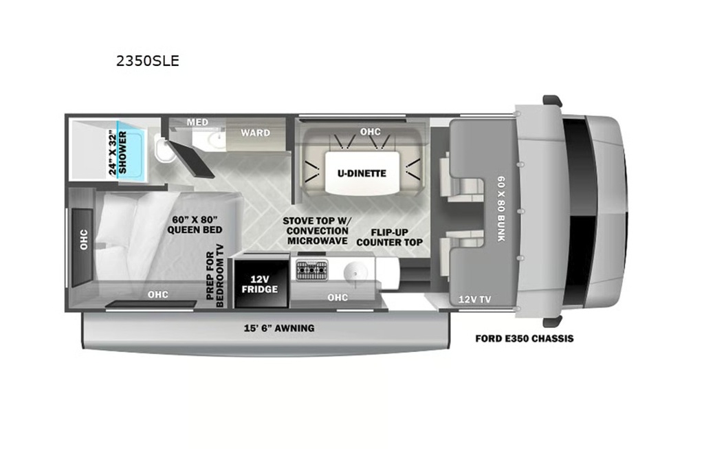 Layout.jpg - 2022 Forest River Class C Motorhome rental photo 7
