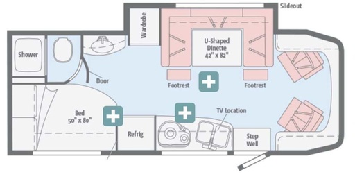 2017 Winnebago Model J (purple) Class C Motorhome for rent in Los Angeles, CA