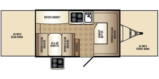 2017 Palomino RLT - 12FD Pop-up Camper for rent in Glendora, CA