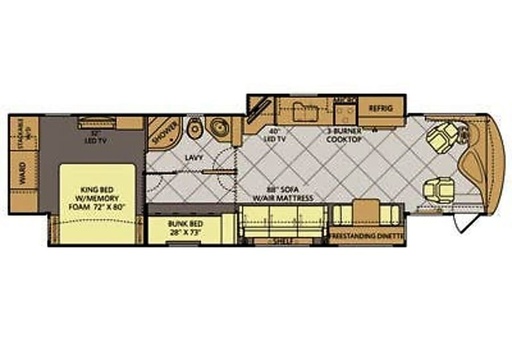 2015 Fleetwood DISCOVERY Class A Motorhome for rent in Gibsonton, FL