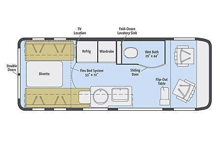 2018 Winnebago Paseo Class B Motorhome for rent in St. Cloud, FL
