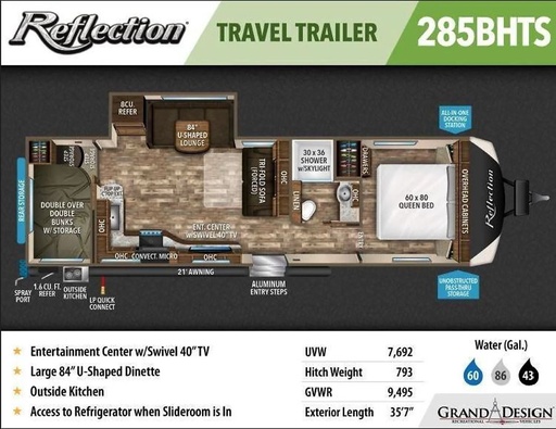 2018 Grand Design Reflection Travel Trailer for rent in Burnsville, MN
