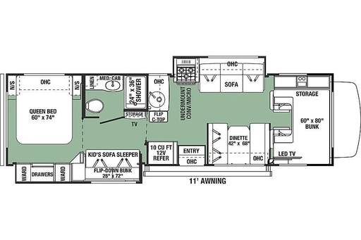 2021 Forest River Forester 3251DS Class C Motorhome for rent in Cape Coral, FL