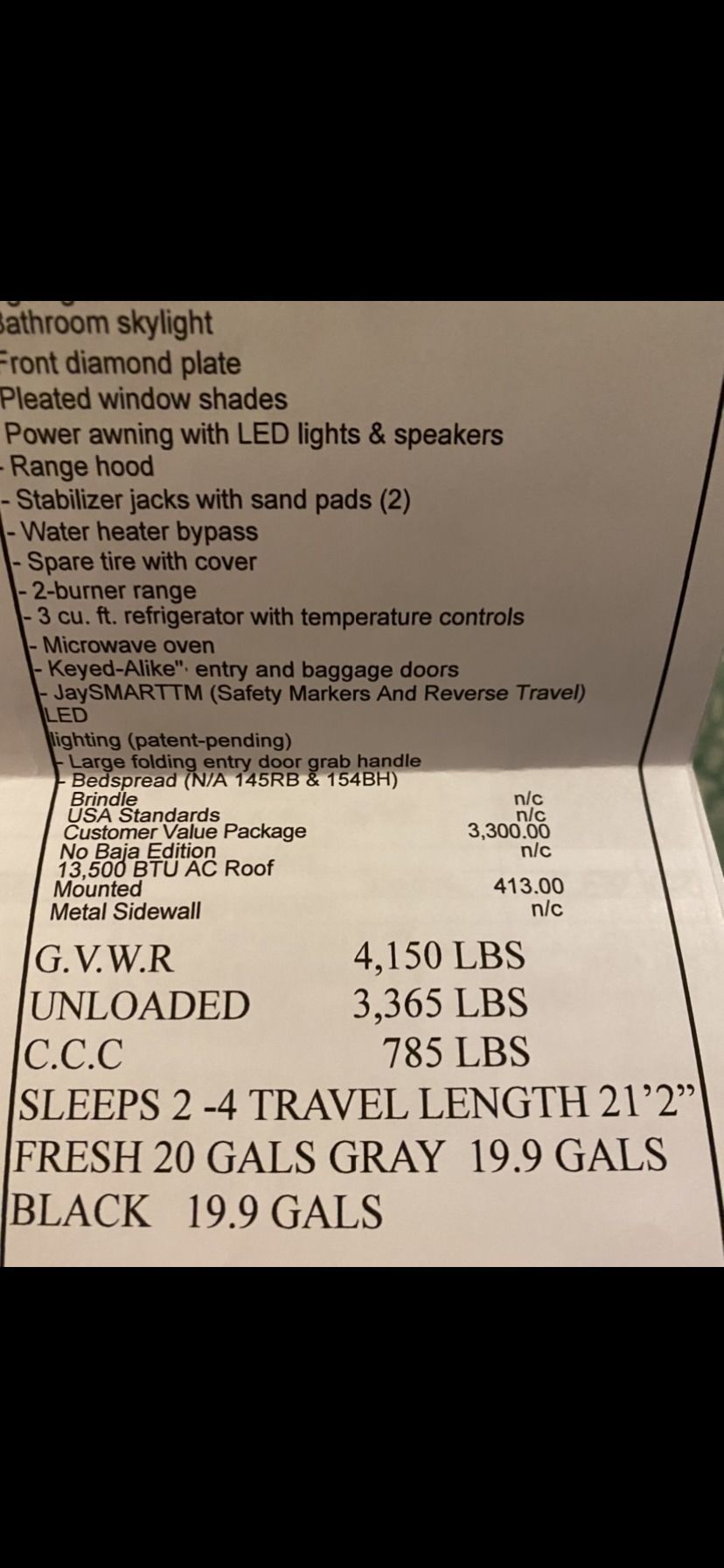2021 Jayco Jayco 183RB SLX 7 Travel Trailer for rent in Sierra Vista, AZ - RVnGO