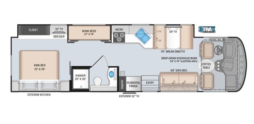 2022 Thor Motor Coach 34J Class A Motorhome for rent in Bethpage, NY