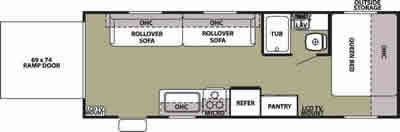 2020 Forest River Grey Wolf Toy Hauler for rent in Novi, MI - RVnGO