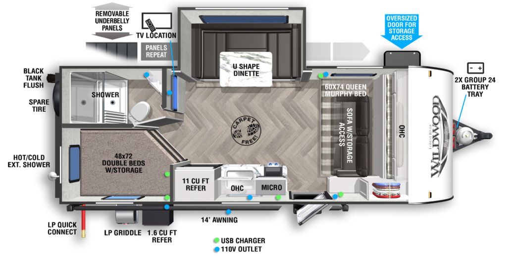 2020 Forest River FSX 178BH Travel Trailer for rent in Rockford, MI - RVnGO