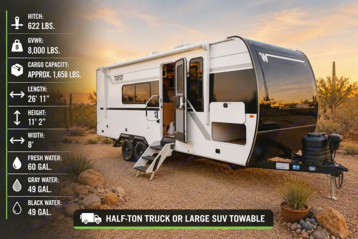 2026 Winnebago Thrive 22MLS Travel Trailer for rent in Las Vegas, NV - RVnGO