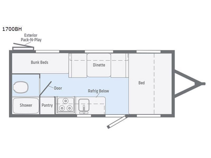 2018 Winnebago Micro Minnie 1700bh Travel Trailer for rent in Pleasanton, CA - RVnGO