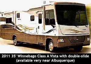 2011 Winnebago Vista Class A Motorhome for rent in Sandia Park, NM - RVnGO